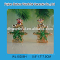 Handmade hanging electroplate polyresin animal statues with monkey design